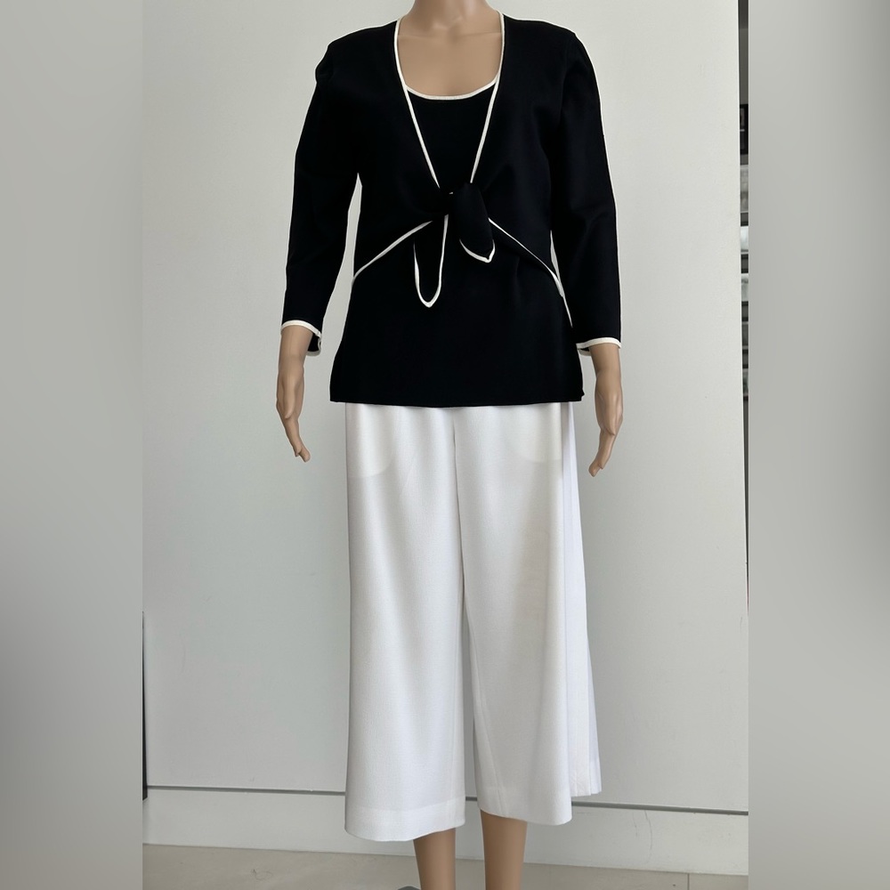 Culotte, Club Monaco, White, Size 10, Elastic Waist, W/Pockets & Nice Details!